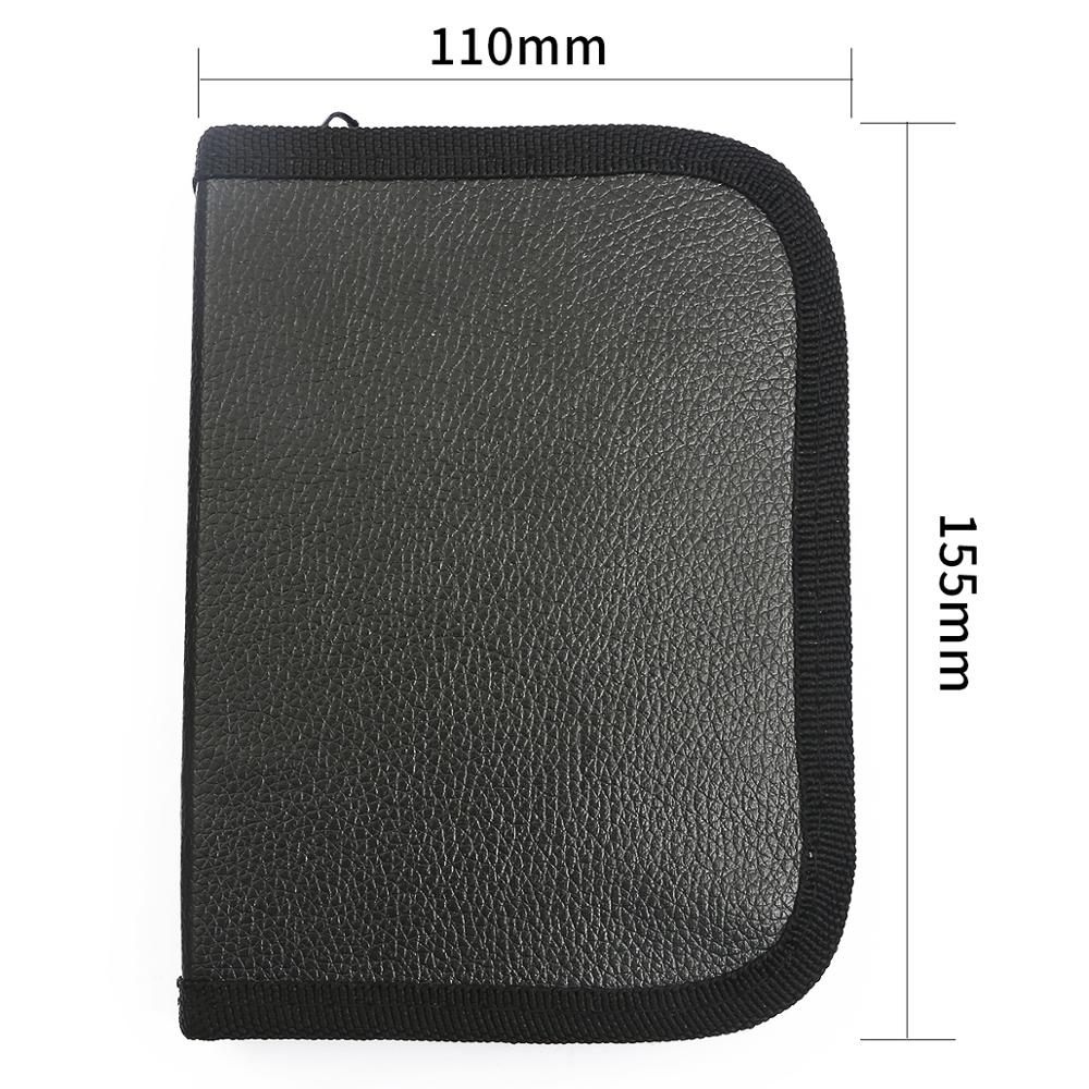 8pc/ sarjaa korutyökaluja kerroksilla ja saksilla koristeltu työkalusarja korujen valmistukseen tee itse työkalupaketti helmet musta 155 x 110 x 35mm
