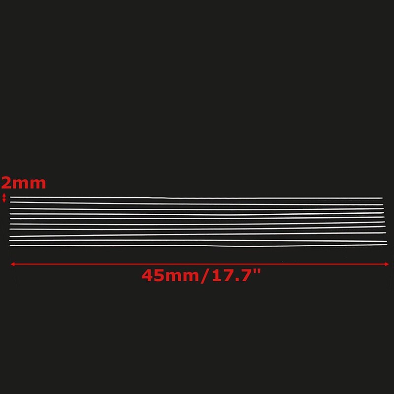 10pcs 2mm*450mm Low Temperature Metal Aluminum Magnesium Silver Welding Rod