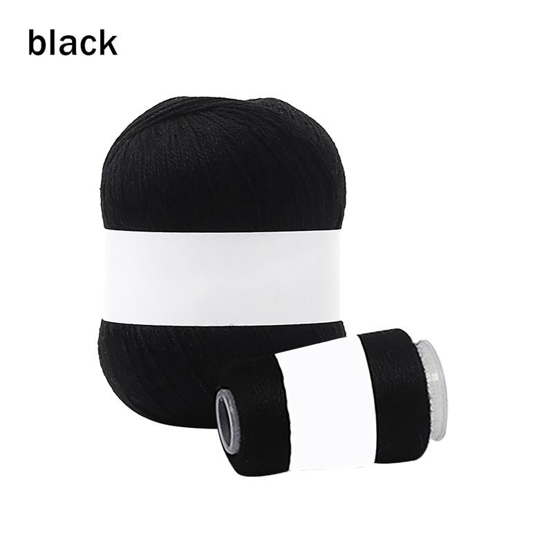 Fil à tricoter mélangé, corde en macramé épais pour Crochet, ficelle de fabrication artisanale, noir: Black