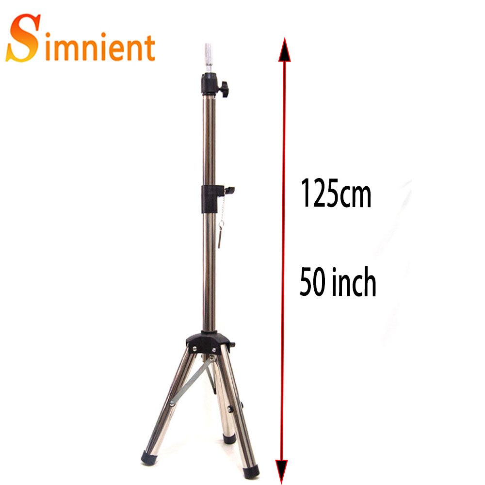 125Cm Mannequin Hoofd Houder Statief Voor Kappers Salon Training Hoofd Sterke Verstelbare Pruik Stand Statief Voor Pruik Maken: Roze