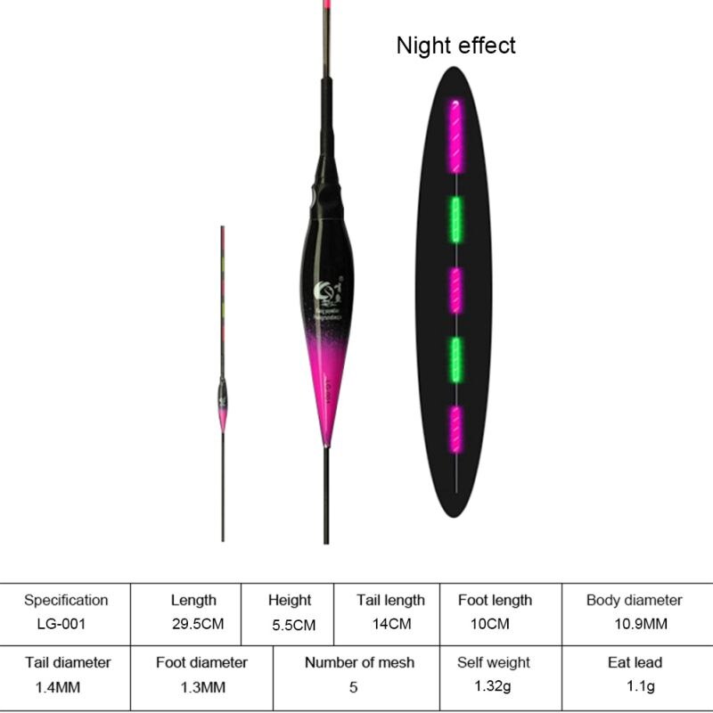 Day Night Fishing Float Waterproof Cool Light Electronic Floats Luminous Buoy Outdoor Fish Supply: A1