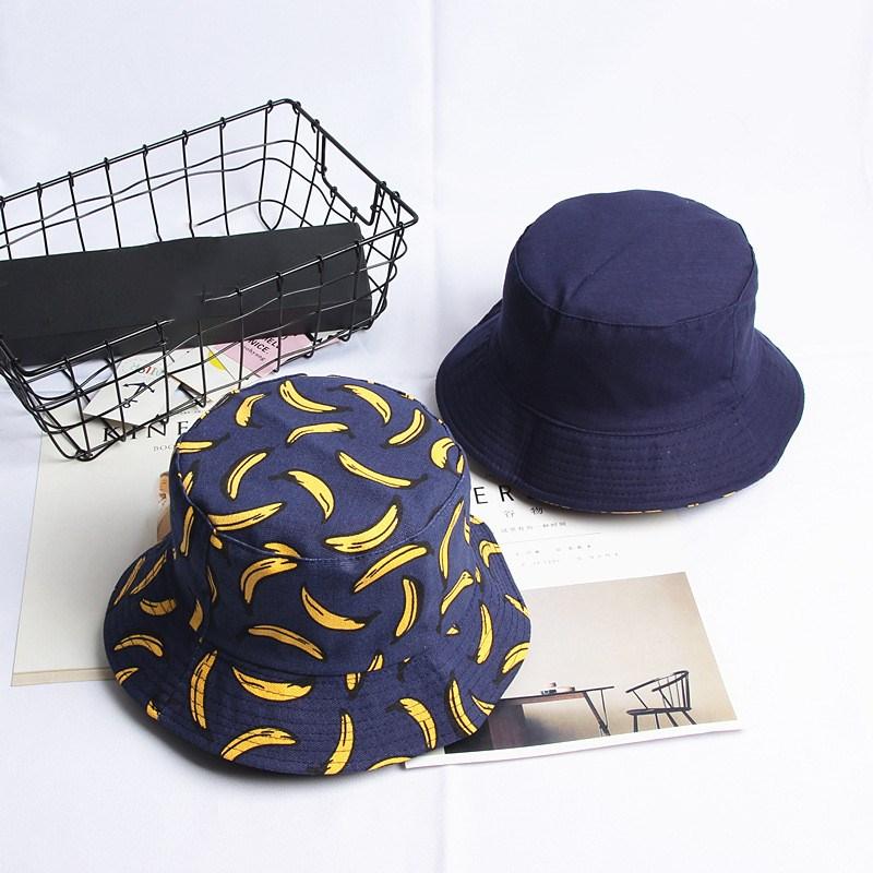 Ldslyjr Banana Fruit Print Bucket Hat Fisherman Hat Outdoor Travel Hat Sun Cap Hats for Men and Women 269