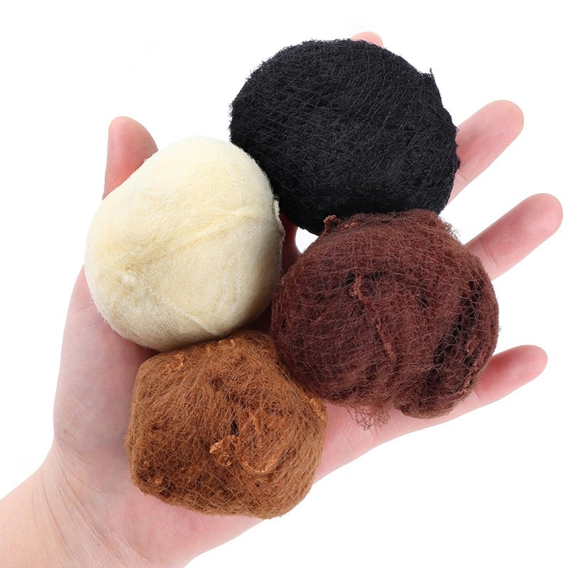 Filet à cheveux en Nylon Durable pour chignon, outil de coiffure, noir café Beige marron blanc or, maille pour perruques, 20 pièces/lot