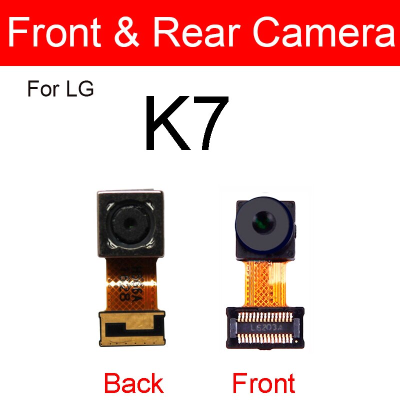 Voorkant & Achter Back Camera Module Voor Lg K7 K8 K10 K8 M200N US215 K10 M250 Kleine + Belangrijkste Grote Camera Reparatie Onderdelen