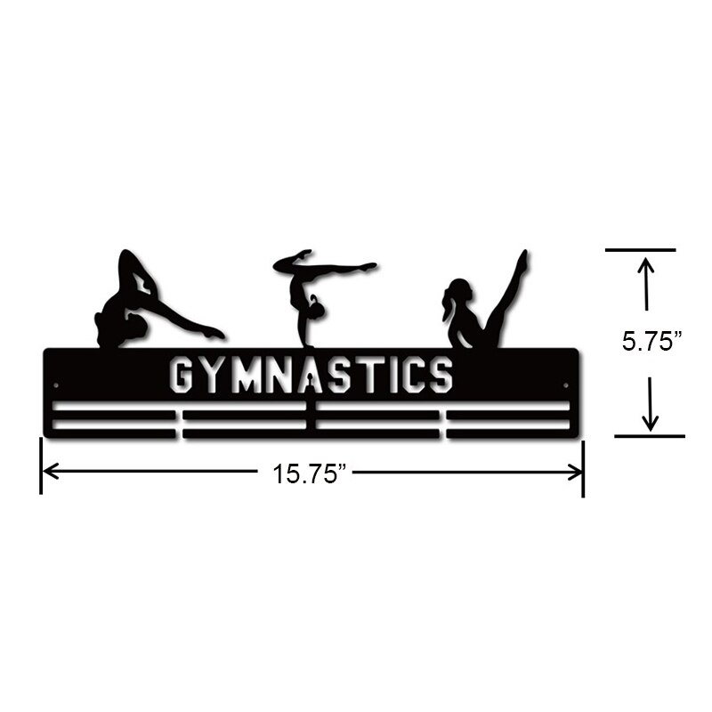 Ddjoph sport medalje bøjle holder til gymnast medalje display stativ gymnastik medalje bøjle 40cm l holder 32+ medaljer