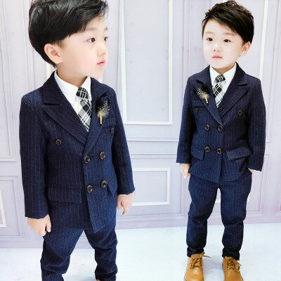 Traje Formal para niños, ropa de estilo para primavera y otoño,