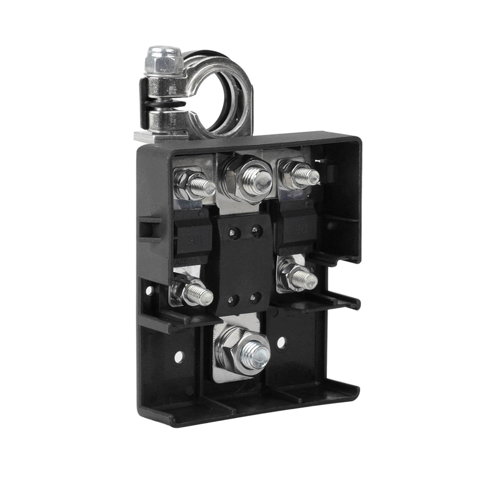 32V 400A Car Quick Release Fused Battery Distribution Terminal Clamp Connectors: army green