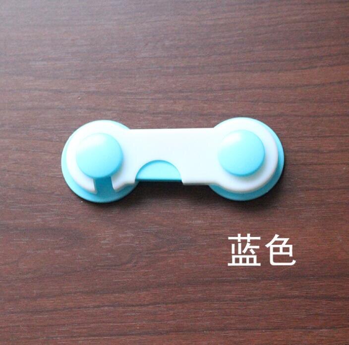 1 PCS Drawer Door Wardrobe Fridge Baby Safety Kids Closet Infant Security Meuble Protection Children Door Lock: Blue