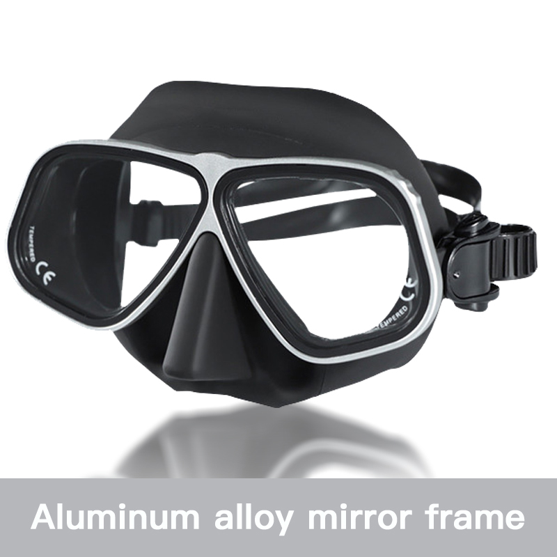 Apollo Ähnliche Legierung Rahmen Freies Tauchen Brille Maske Gläser Niedrigen Volumen 65cc Brille Tauchen tauchen Schnorcheln Nass Rohr Bausatz Ausrügestochen