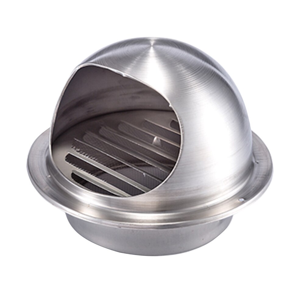 100/120/150/200/250mm rvs afzuigkap, kap externe muur vent cap ventilatie cap air ventilatie ventilator: 120mm
