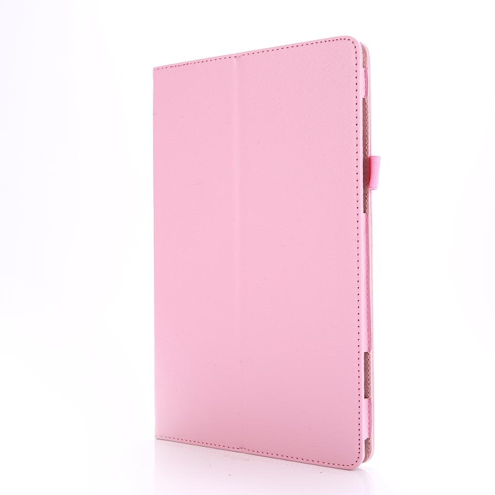 Til samsung galaxy tab  s6 lite 10.4 p610 sm-p610 p615 etui cover tablet shell beskyttende etui+ pen+film: Lyserød
