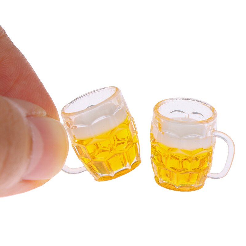 1Pcs 1/12 In Miniatura Casa Delle Bambole Giocattoli Per Il Modello Scena Bilancia Accessori Casa Delle Bambole Mini Tazza Tazza di Birra Giocattolo Del Capretto