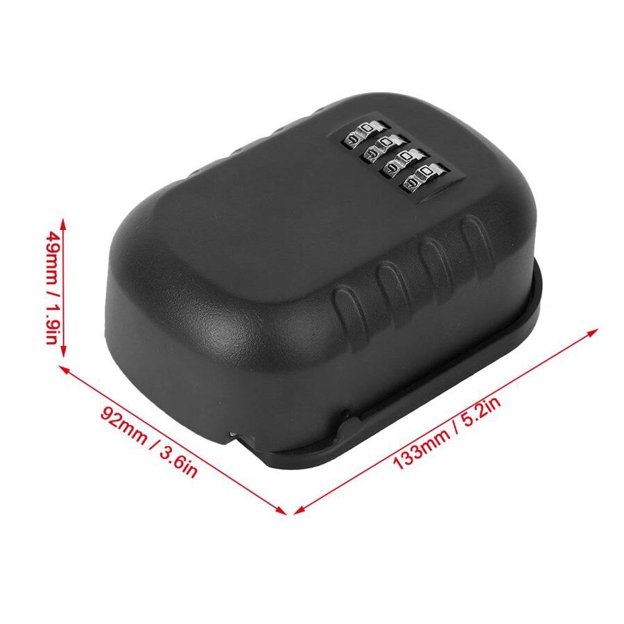 Wall-Mounted Security Password Storage Box Anti-Theft Organizer for Key ID Cards