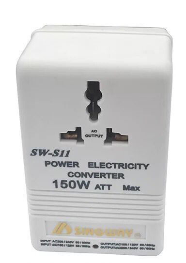 Spenningsomformer 110V til 220V - Reiseadapter 300W/500W/100W/150W/70W - steg opp/ned: Sw -s11(150w)