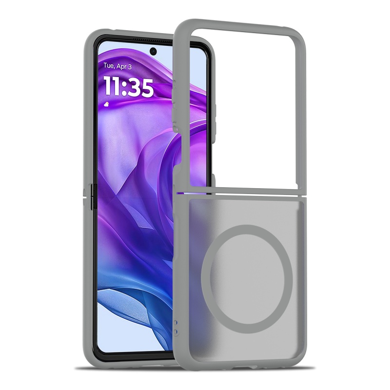 Magnetic Case For MOTO RAZR Pro Ultra Case For Magsafe Wireless Charging Matte Translucent Hard Armor Cover