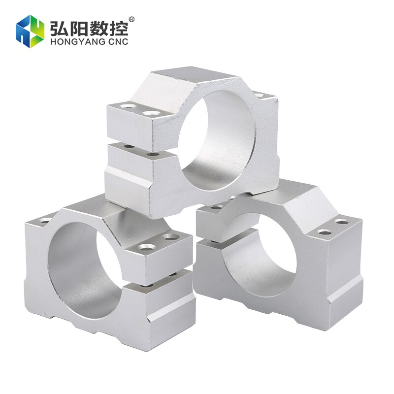 Spindle Motor Bracket 48mm 52mm Fixed Clamping Screw Spindle Clamping Aluminum Holder Clamp For CNC Machine Spindle