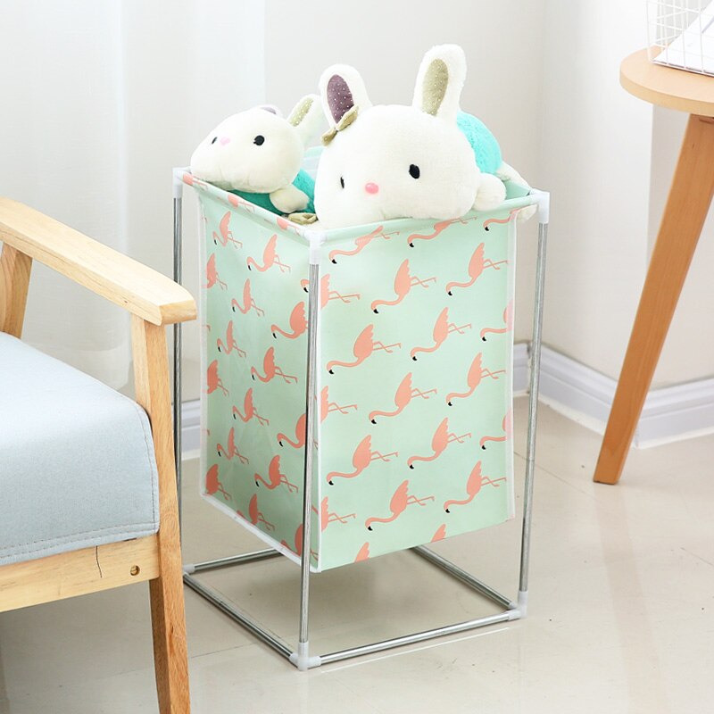 Wrought iron folding laundry basket laundry basket storage bin toy receive clothes dirty clothes basket laundry basket
