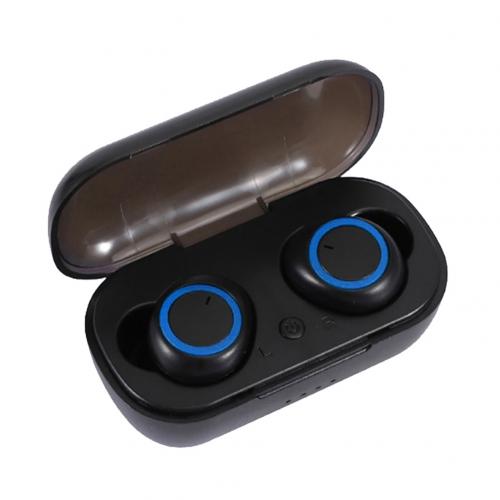 Fones de ouvido sem fio tws bluetooth 5.0, com caixa de carregamento, som estéreo de alta fidelidade, modelo esportivo: Black Blue