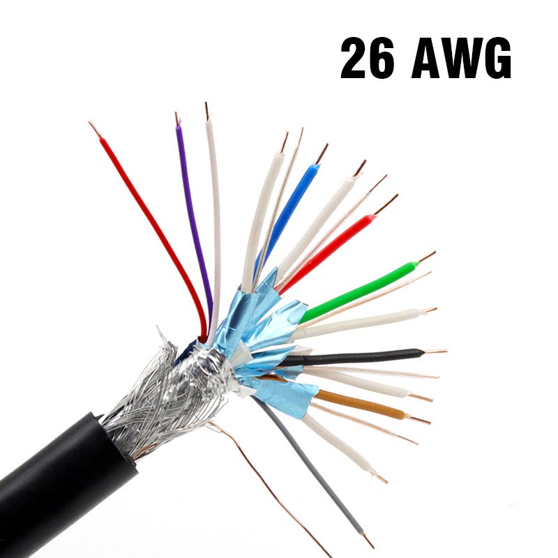 HDMI-kompatibel Kabel Ausführung 2,0 4K HDMI Kabel 24AWG 26 28AWG Draht Eingebettet Verdrahtung DIY Schweißen 19Stift Reine kupfer Draht: 26AWG