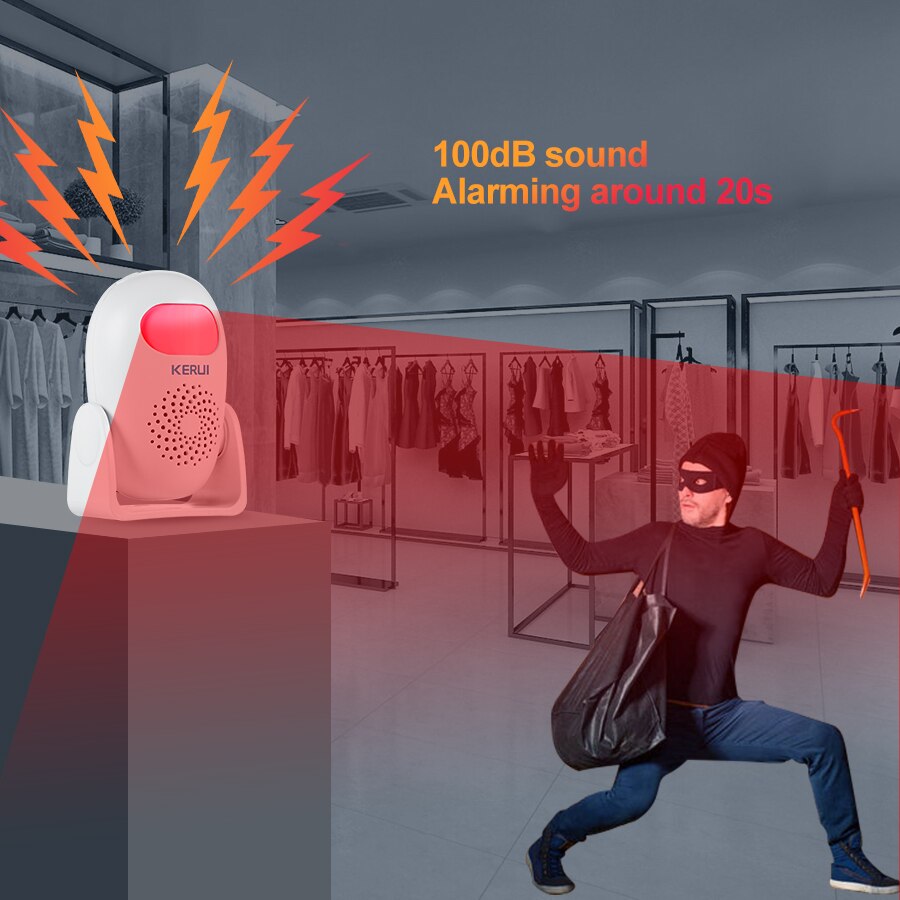 KERUI Wireless Motion Detector Home Security Loud Alarm Anti-Theft System Store Welcome PIR Motion Sensor With Remote Controller