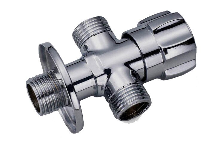 Brass triangular valve finish Chrome international standard G1/2 multifunctional