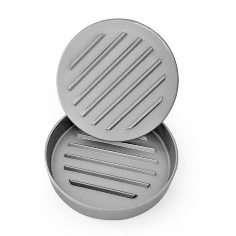 Holz Griff Runde Hamburger Presser Burger Fleisch Rindfleisch Patty Hersteller Schimmel (A)