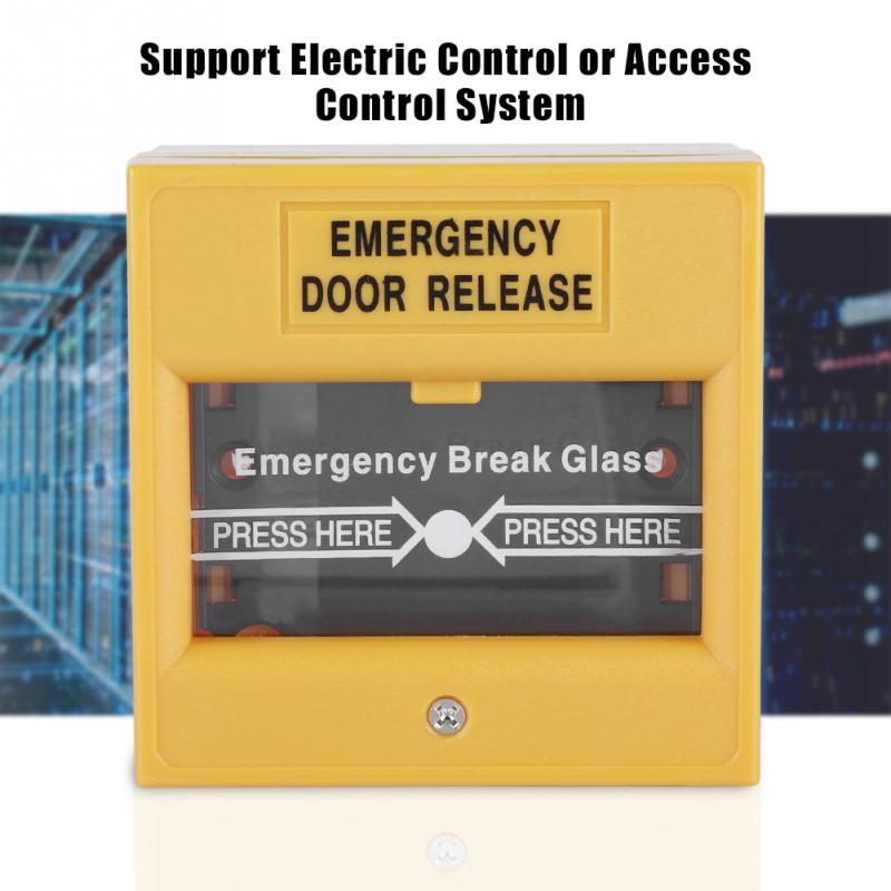 Fire Emergency Exit Alarm Knop Release Security Glasbreuk Alarm Knop Brandwerende Materialen