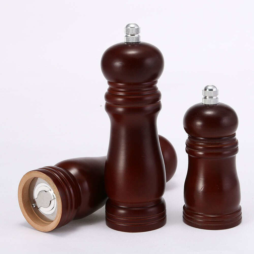 1 pieza de recipiente para condimentos, molinillo de pimienta de madera, salero y pimentero, especias de cocina, sal, molinillo de azúcar, herramientas para condimentar