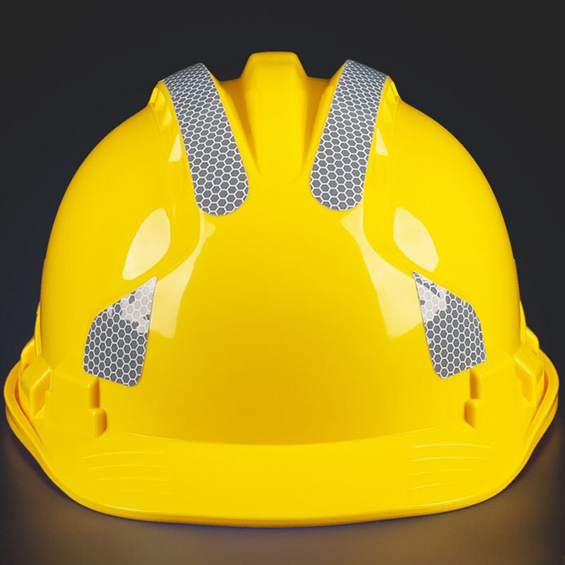 Reflective Hard Hat Outdoor Working Safety Helmet Breathable Construction ABS Work cap High strength Head protection