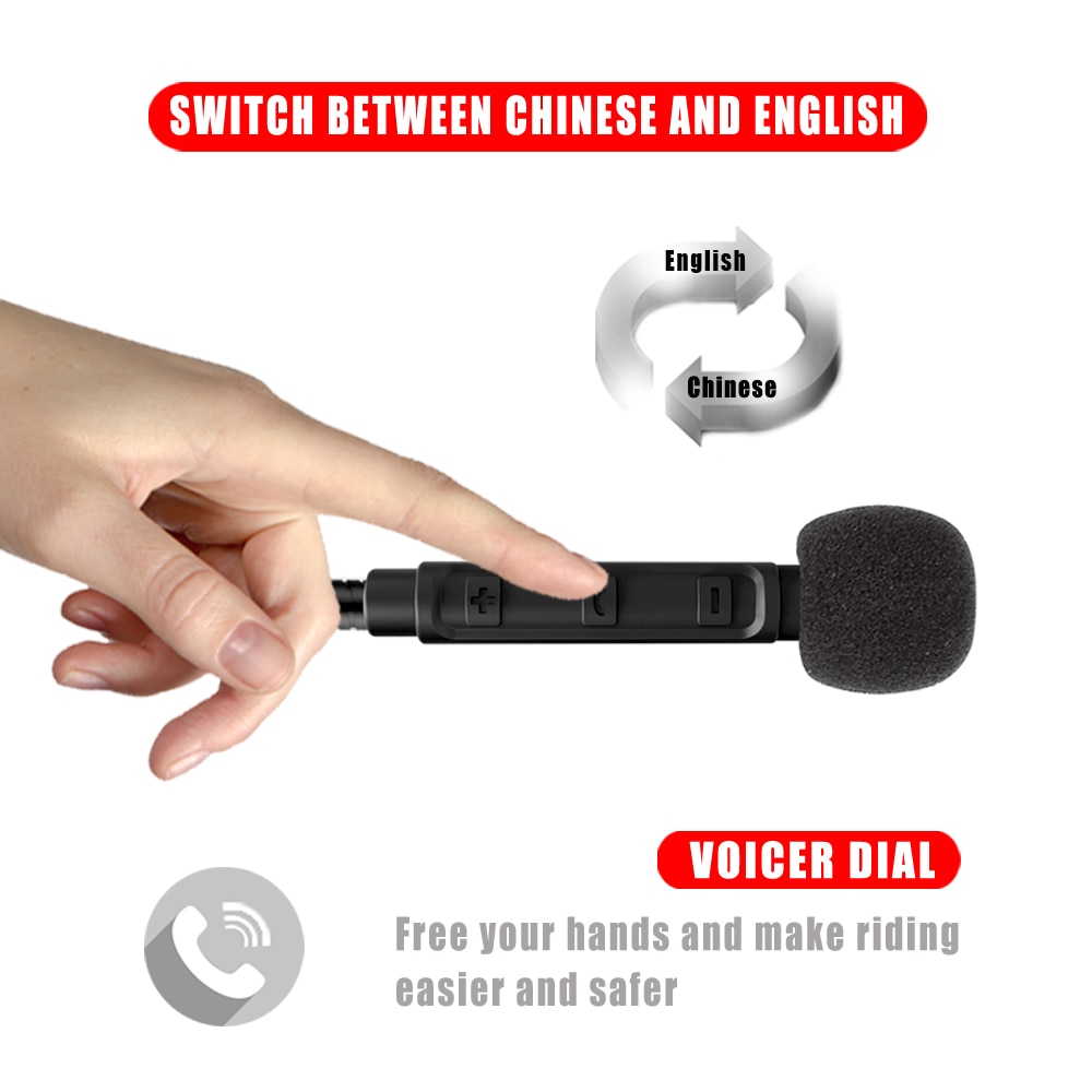 Wireless Maxto M1 Helmet Headset Motorcycle Bluetooth Earphone Riders Headphone Connected with 2 Mobile Phones