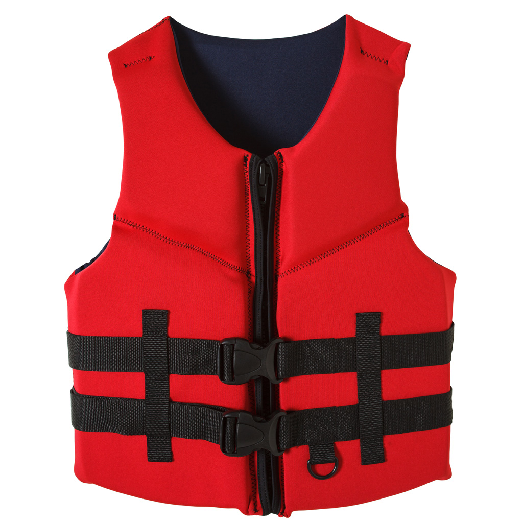 Life vest kayak fishing life vest pool swim vest wakeboard snorkeling with a life vest: Red / XXL