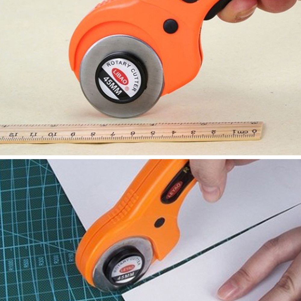 DIY 45mm Rotary Cutter Cutting Tool Leather Fabric Craft Circular Blade Cutter Patchwork Quilting Stitching Fit Cut For Garden