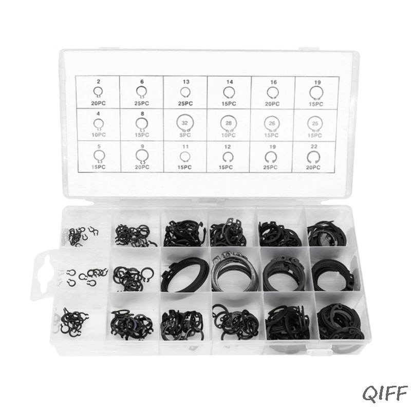 Circlip Set External/Internal Retaining E-type Cir clip Lock Snap Retaining Ring