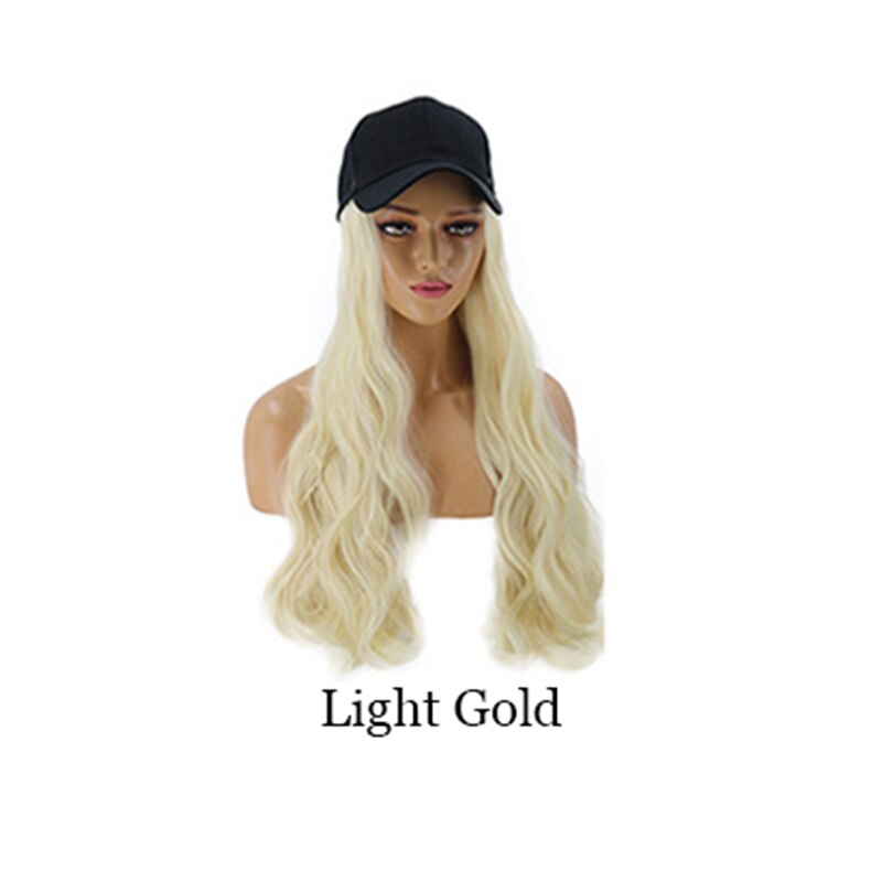 Explosie Stijl Haar En Hoed Een Stuk Baseball Hoed Outdoor Leisure Zonnehoed Zomer Piek Cap Vrouwen: 471-Light Gold