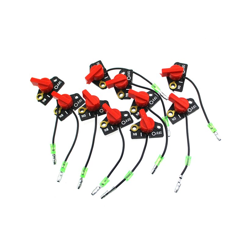 XLSION Aftermarket 10Pcs On/Off Kill Engine Stop Switch For Subaru Robin EY15 EY20 EY27 EY28 EX17 EX21 EX35 EX40 Generator