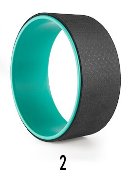 Yoga Wheel - 33x13cm - TPE + ABS - 1.4kg - Multi-colored: Black
