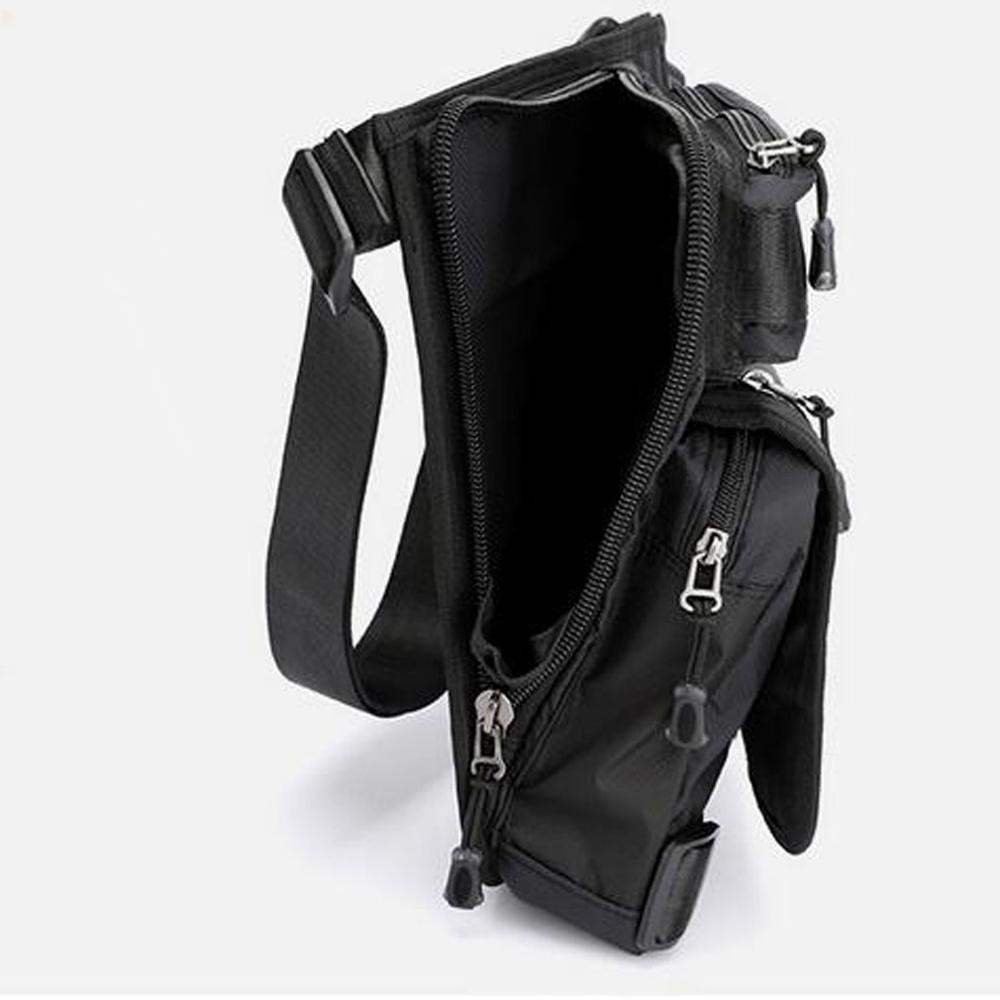 La pierna BagNylons bolsa cartuchera hombres cinturón de cadera Bum riñonera bolso de hombro tipo bandolera para viajes Casual de motocicleta ciclismo bolsa