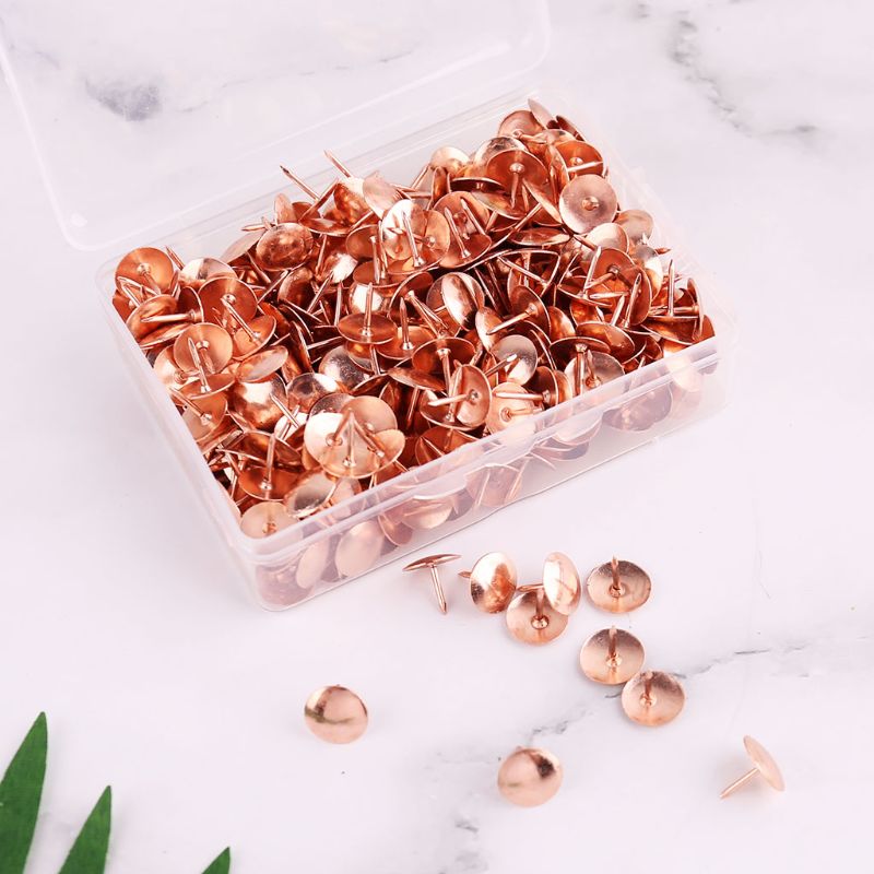 400pcs Metal Thumbtack Drawing Pins Pushpin Cork Board Photo Wall Map Markers