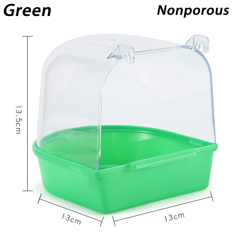 Cube de bain à oiseau suspendu, baignoire pour perroquet, boîte de douche, Cage, accessoire pour petit oiseau, canari, Budgerigar, Cockatiel, accessoires pour animaux de compagnie