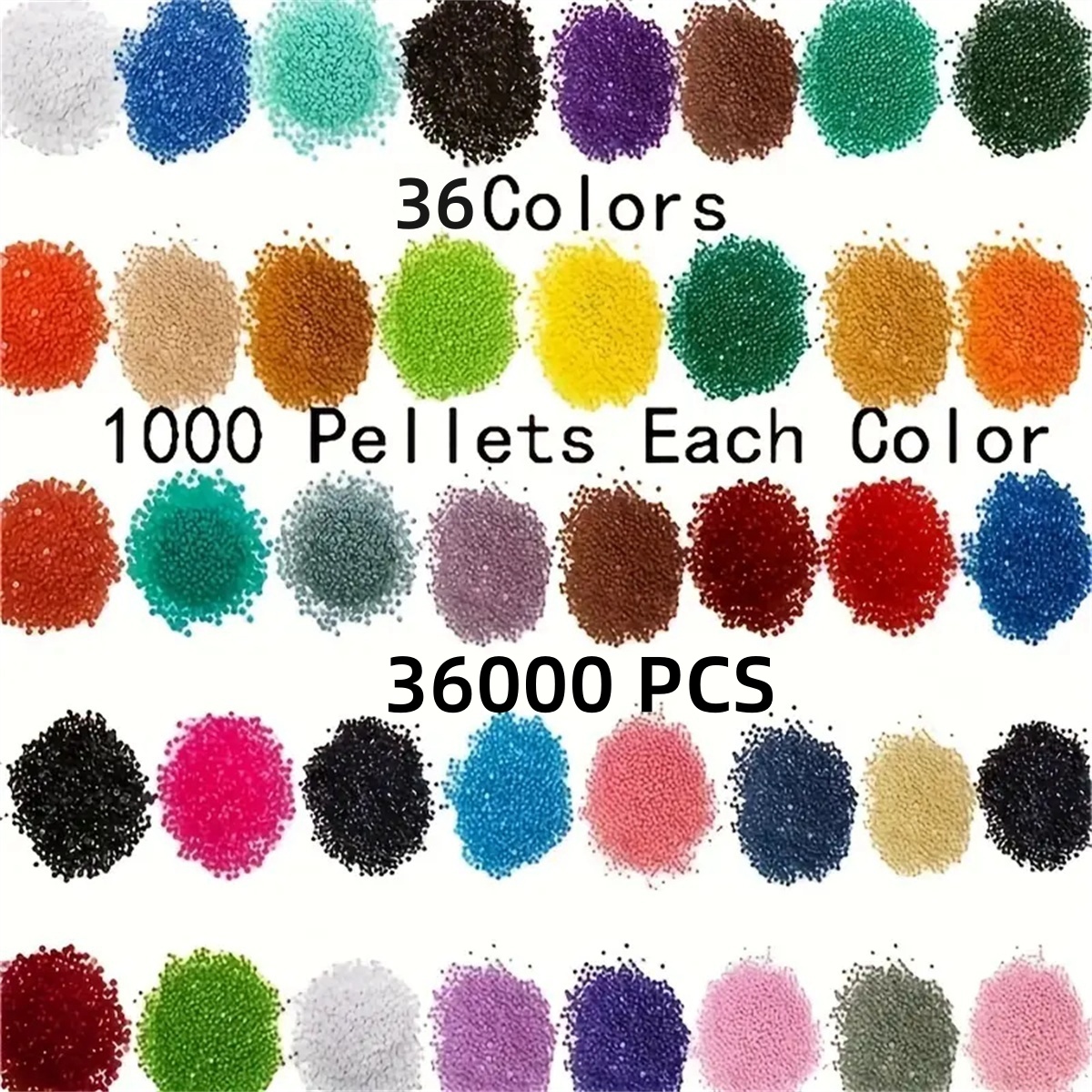 20000-40000 pièces/ensemble diamant Art remplacements perles couleur aléatoire chacun 1000 pièces Total 20-40 couleurs diamant peinture perles rondes: YELLOW