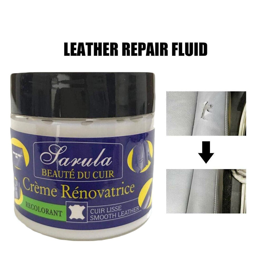 50ml Leather Repar kit Vinyl Repair Filler Compound for Leather Sofa Coat Restoration Cracks for Burns Car Seat Holes
