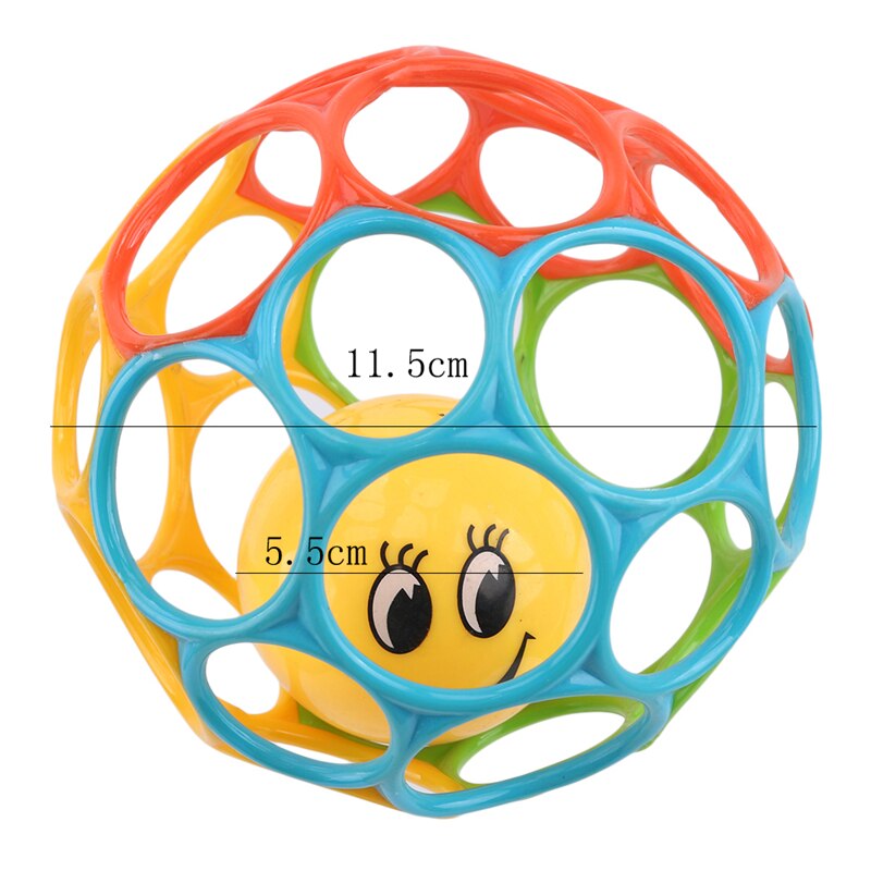 Baby Speelgoed Bell Bijt Bal Hand Kleurrijke Vangen De Plastic Gat Bal Verwijderbare Rammelaar Creatieve Baby Interactief Spel Speelgoed