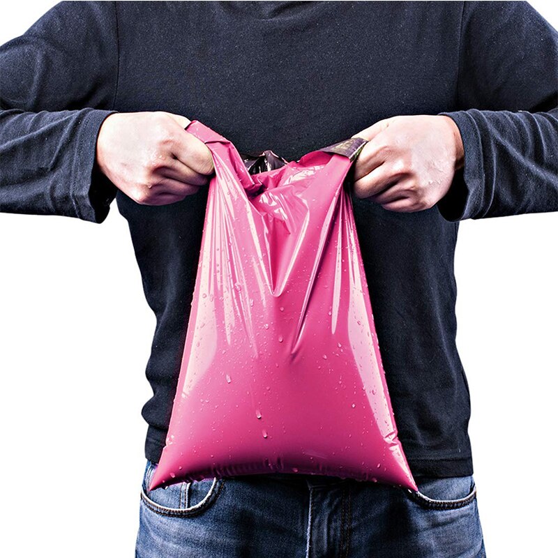 Emballage Postal en Poly-adhésif, rose 50pcs, sac Postal à colle auto-adhésive, sacs , rangement de courrier, sacs d'expédition