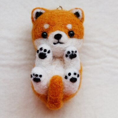 Handmade DIY Cute Pets Dog Wool Felting animal Toy Doll dog DIY Wool Felt: style3