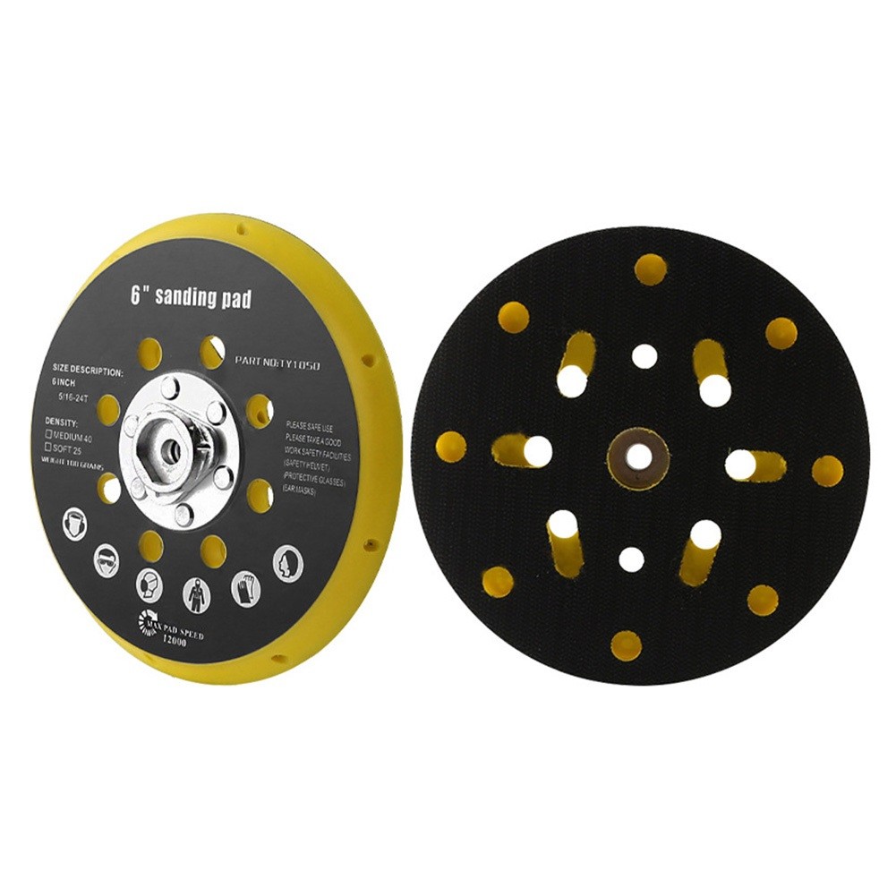 Almohadilla de respaldo para lijadora Makita BO6030 BO6040, 6 pulgadas, 150mm, 17 agujeros, para Festool RO1 ES150 ET2 ES / ETS 150, lijado