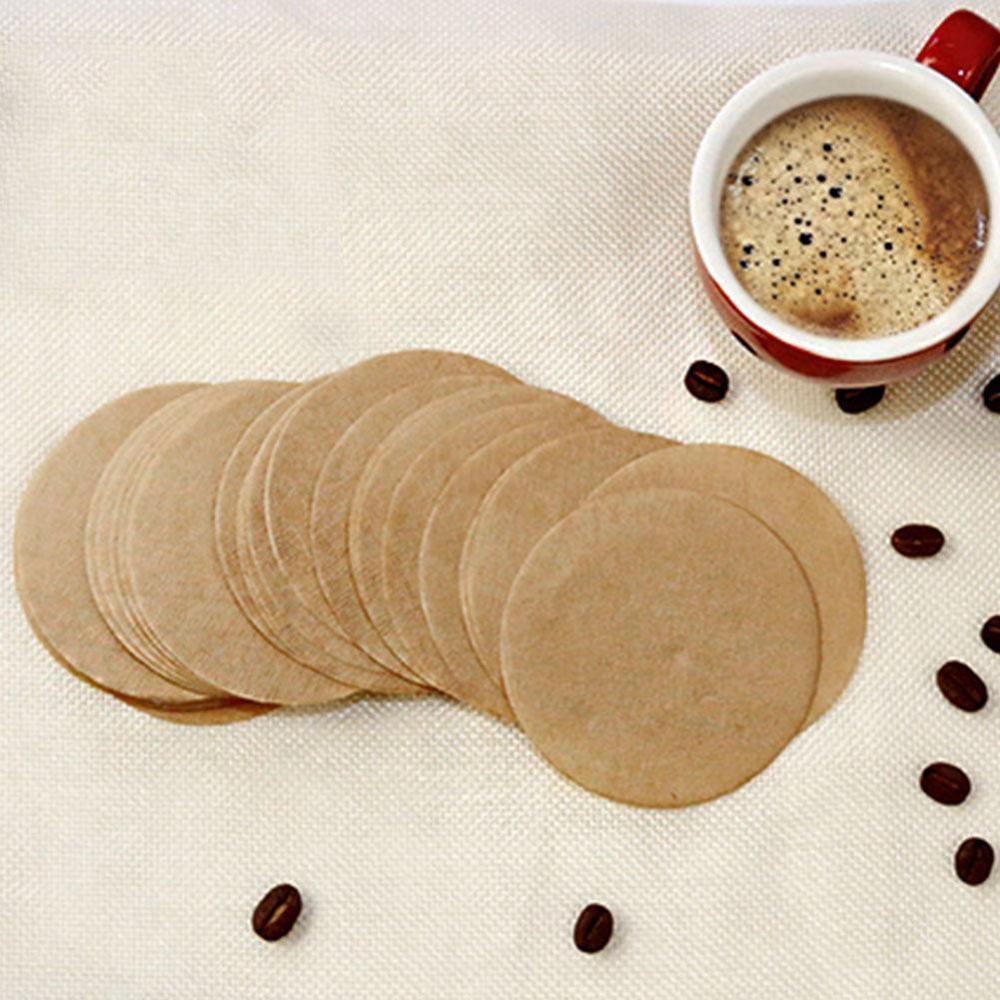 Papier à café rond 100 pièces/ensemble, 56 Mm 60 Mm 68 Mm pour cafetière expresso V60, goutteur, filtres à café, outils Moka Pot, filtre en papier