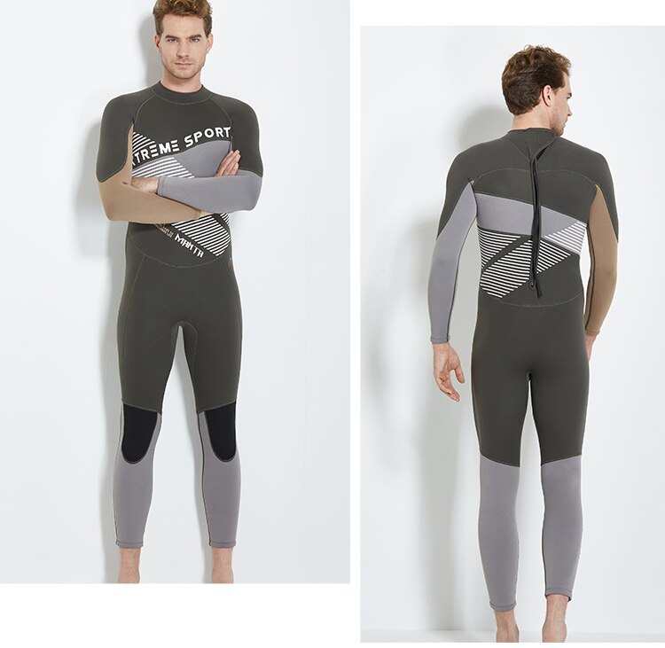 Dive & Sail Men's 3mm Diving Suit Full Length Snorkeling Wetsuits UV Protection Adult/Youth