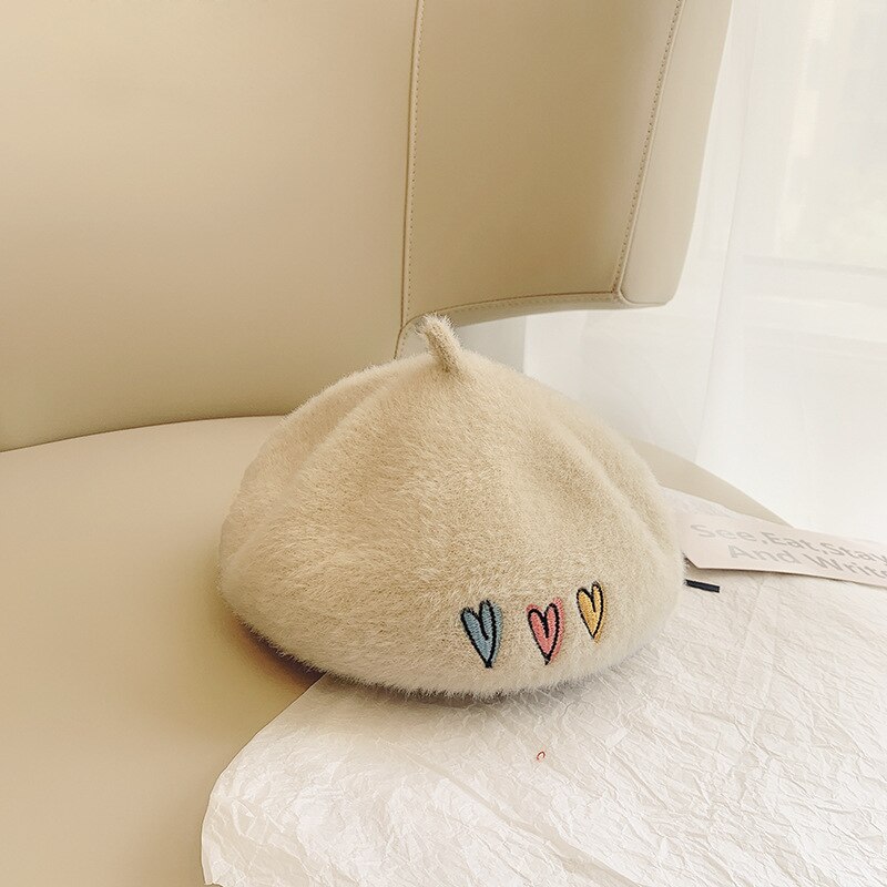 Boina de lana para niño y niña, gorros de lana para niño y niña, accesorios de ropa de de 52cm: 6-(52cm)