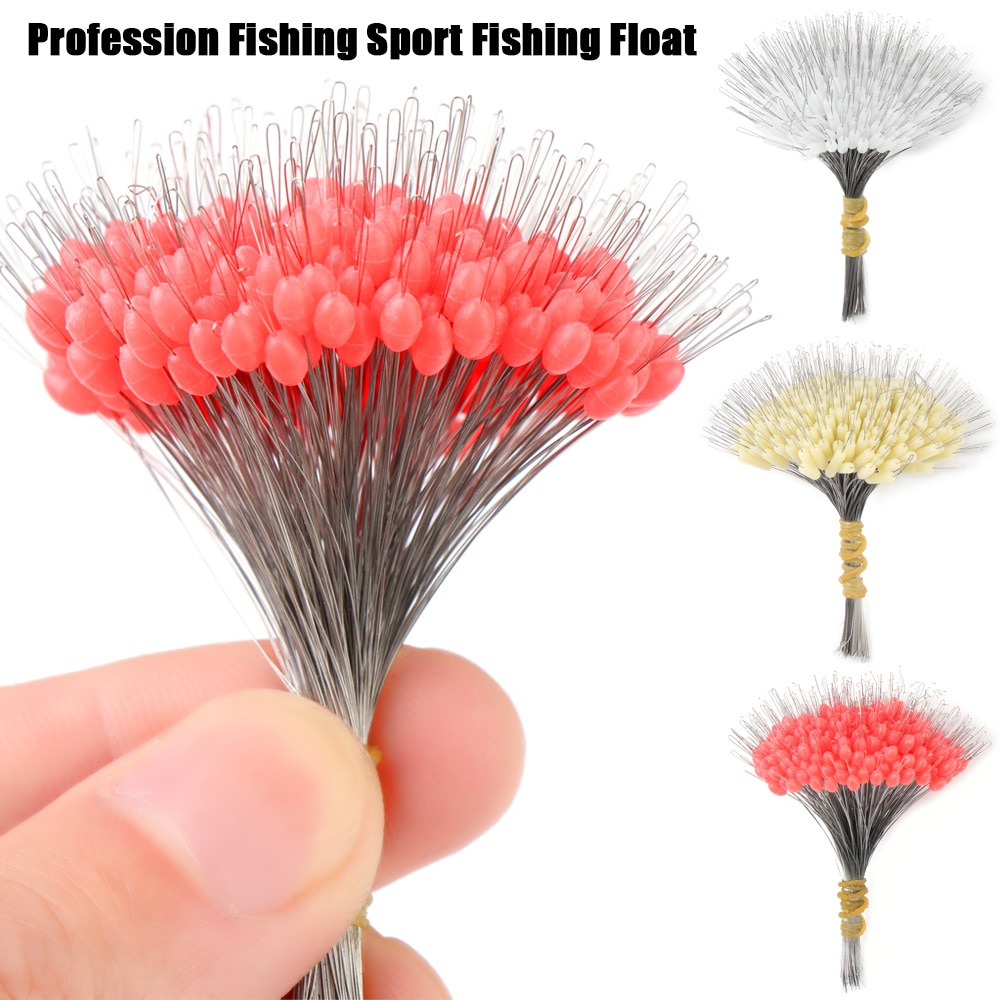 Bloc de pêche flottant en Silicone, 3 tailles, connecteur de haricot spatial, résistance de ligne de pêche, accessoires, 300 pièces/paquet