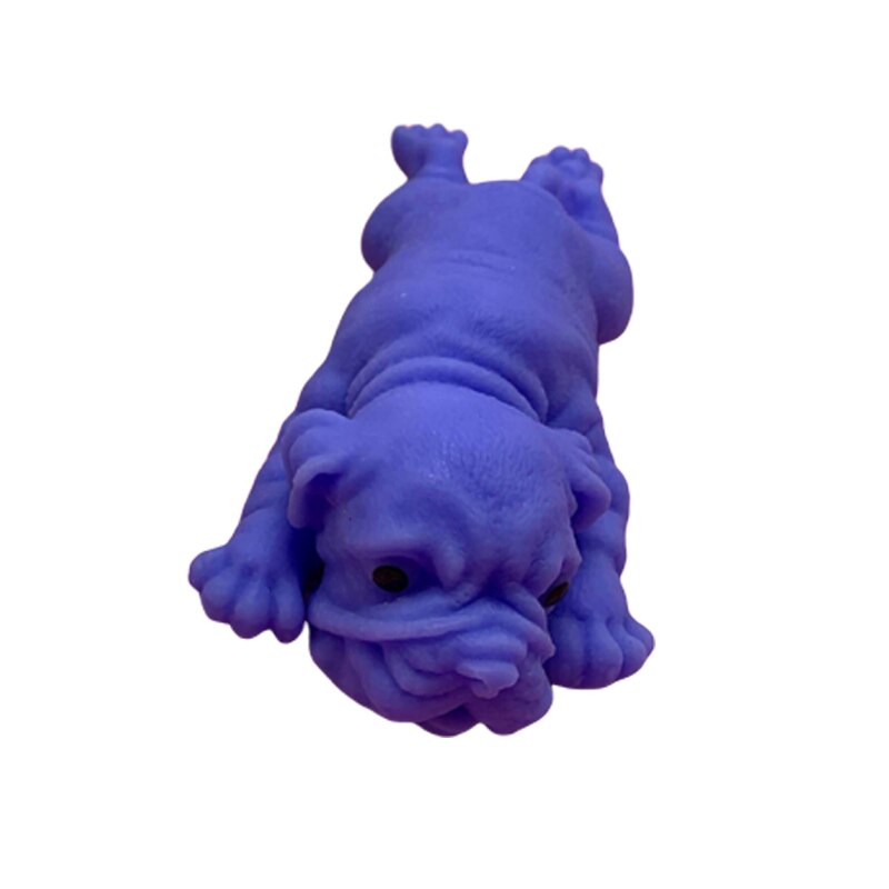Anti-stress mignon chiot peluche carlin guérison plaisir Kawaii Anti-Stress jouets: Blue